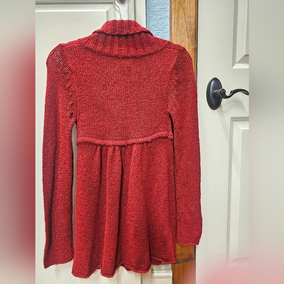 Red Cardigan Sweater - Picture 2 of 3
